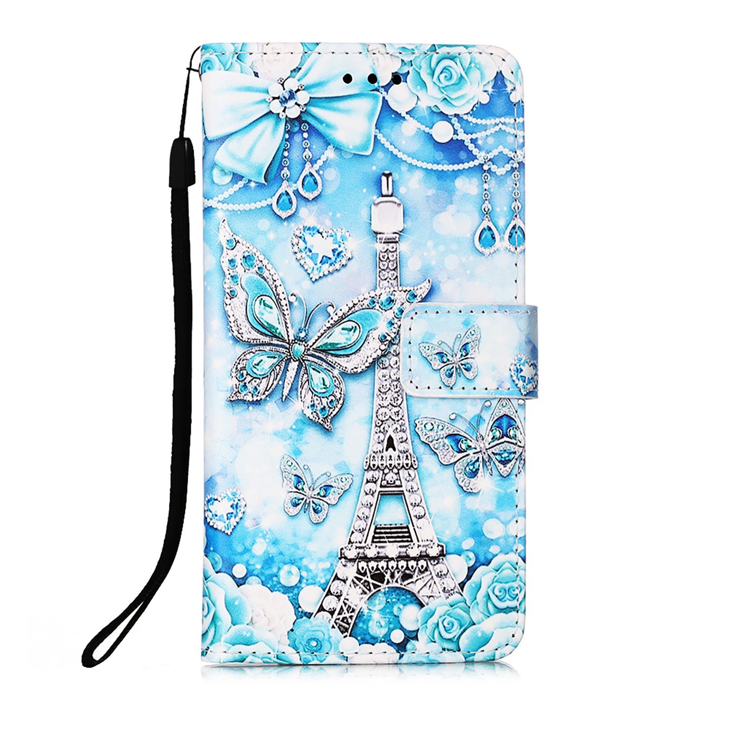 Pattern Printing Wallet Stand PU Leather Case Phone Shell for iPhone 13 Pro Max 6.7 inch