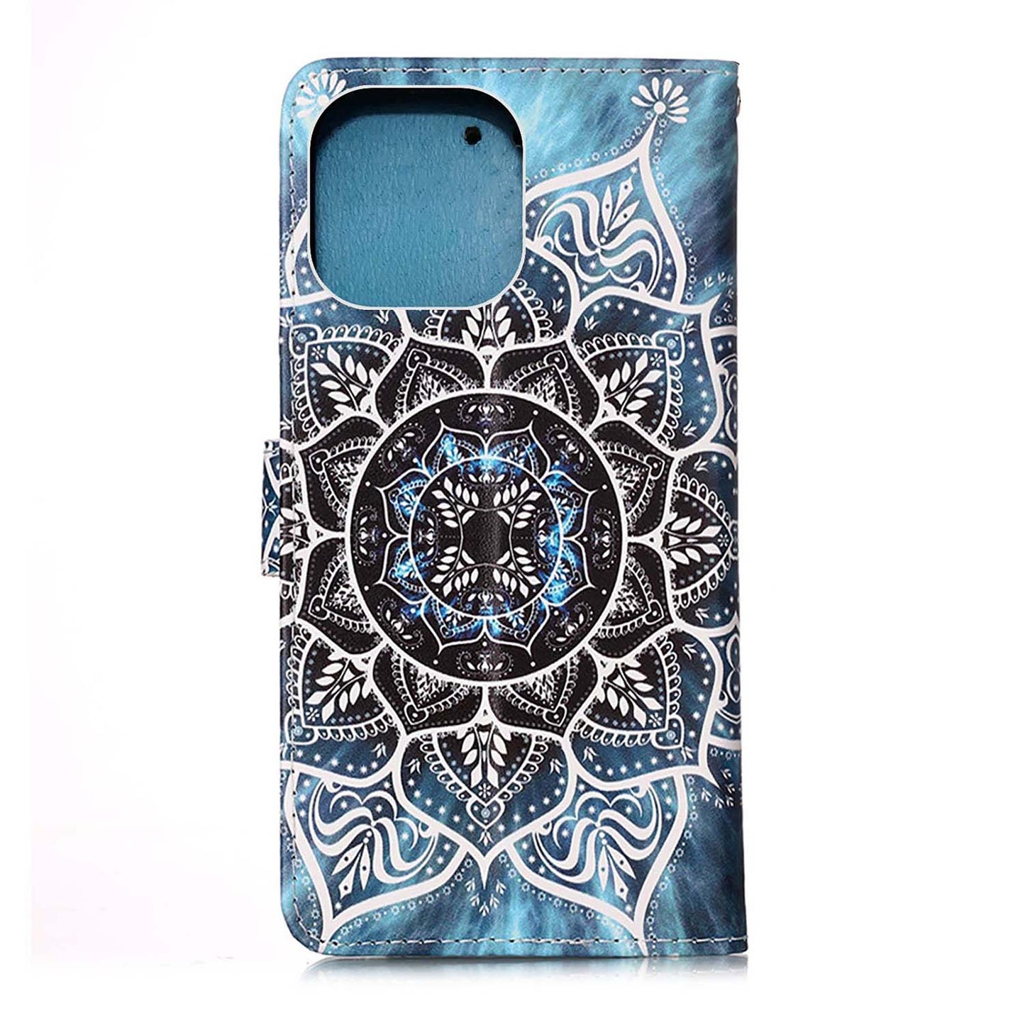 Pattern Printing Wallet Stand PU Leather Case Phone Shell for iPhone 13 Pro Max 6.7 inch