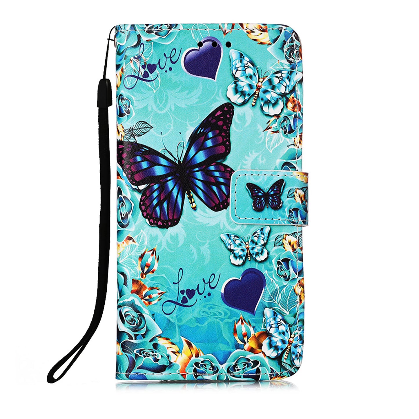 Pattern Printing Wallet Stand PU Leather Case Phone Shell for iPhone 13 Pro Max 6.7 inch