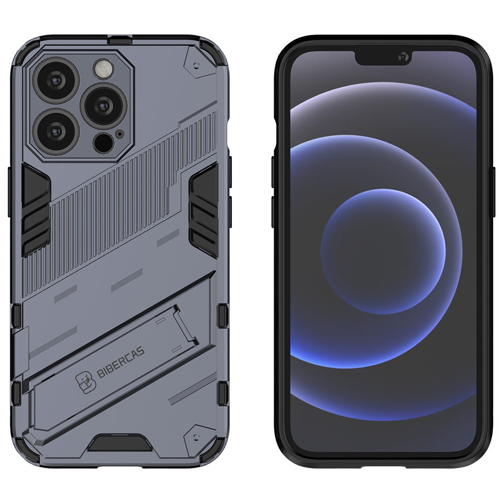 Drop Tested Kickstand Hybrid Hard PC Back Soft TPU Bumper Protective Case for iPhone 13 Pro 6.1 inch