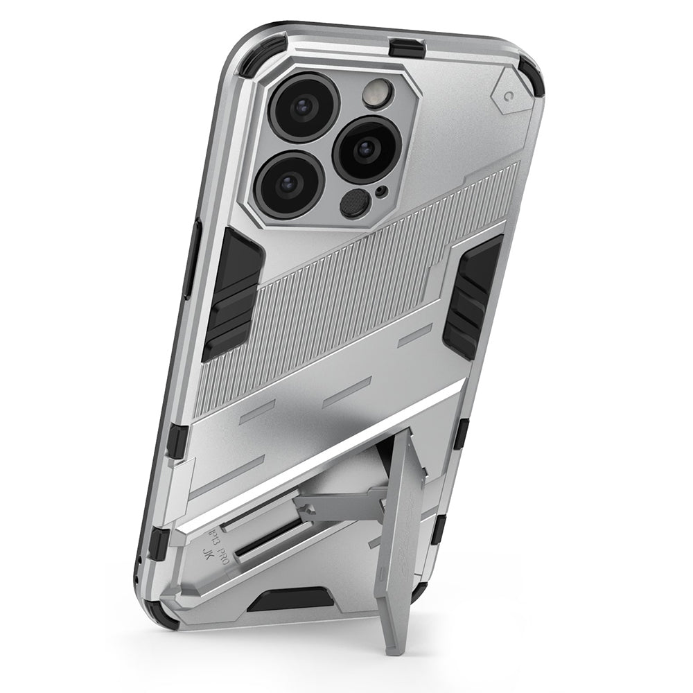 Drop Tested Kickstand Hybrid Hard PC Back Soft TPU Bumper Protective Case for iPhone 13 Pro 6.1 inch