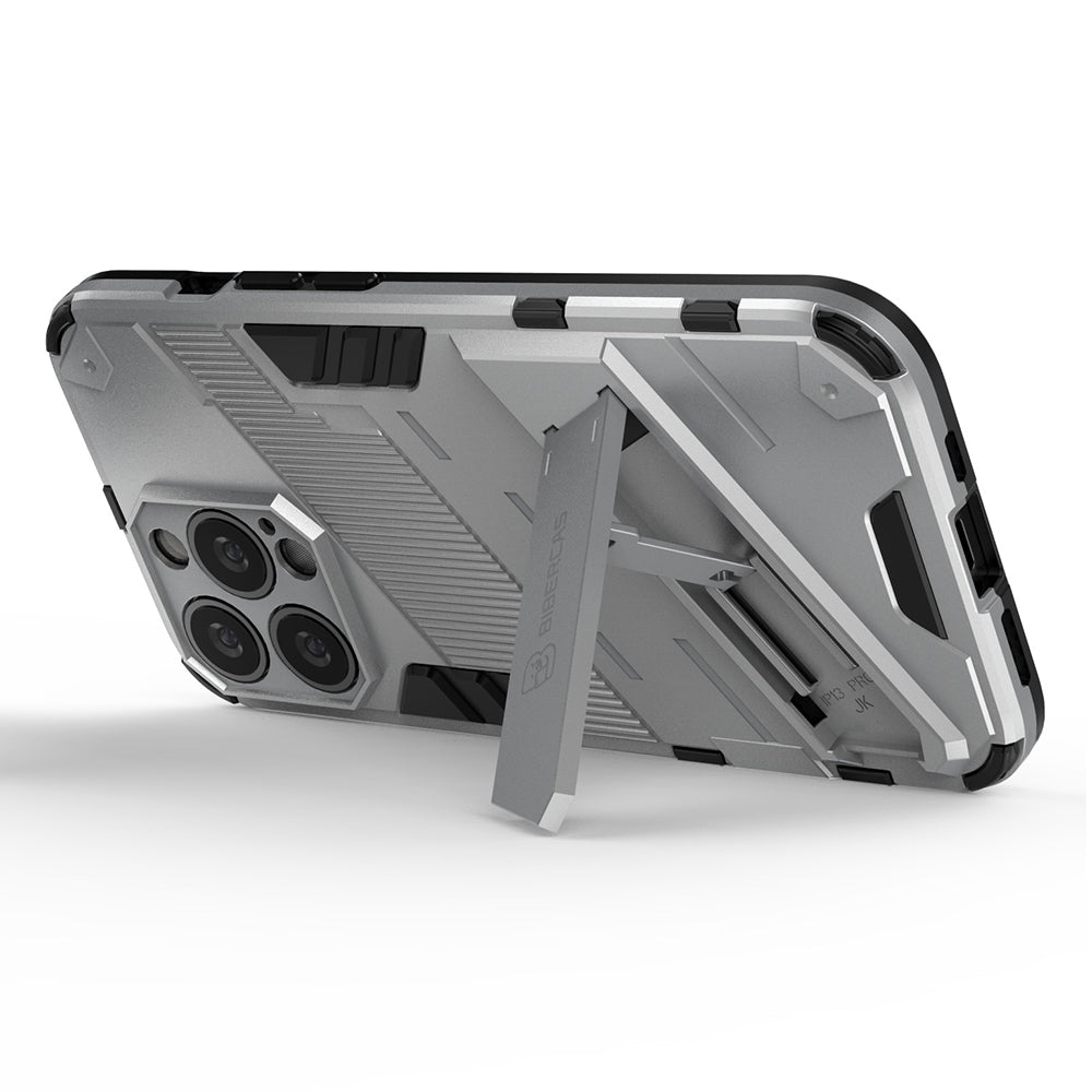 Drop Tested Kickstand Hybrid Hard PC Back Soft TPU Bumper Protective Case for iPhone 13 Pro 6.1 inch