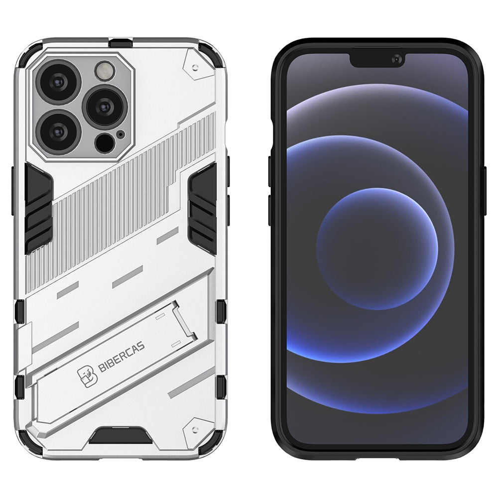 Drop Tested Kickstand Hybrid Hard PC Back Soft TPU Bumper Protective Case for iPhone 13 Pro 6.1 inch