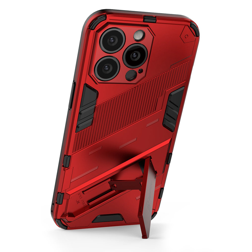 Drop Tested Kickstand Hybrid Hard PC Back Soft TPU Bumper Protective Case for iPhone 13 Pro 6.1 inch