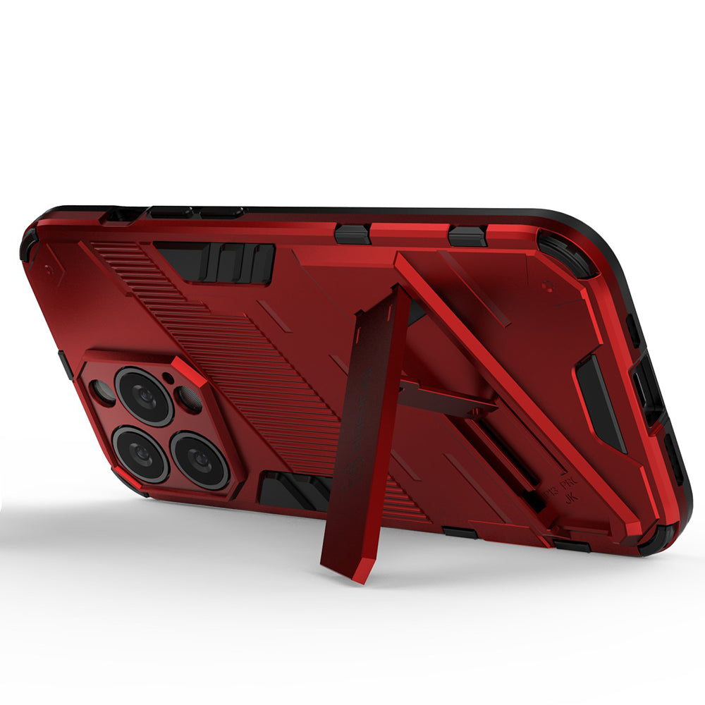 Drop Tested Kickstand Hybrid Hard PC Back Soft TPU Bumper Protective Case for iPhone 13 Pro 6.1 inch