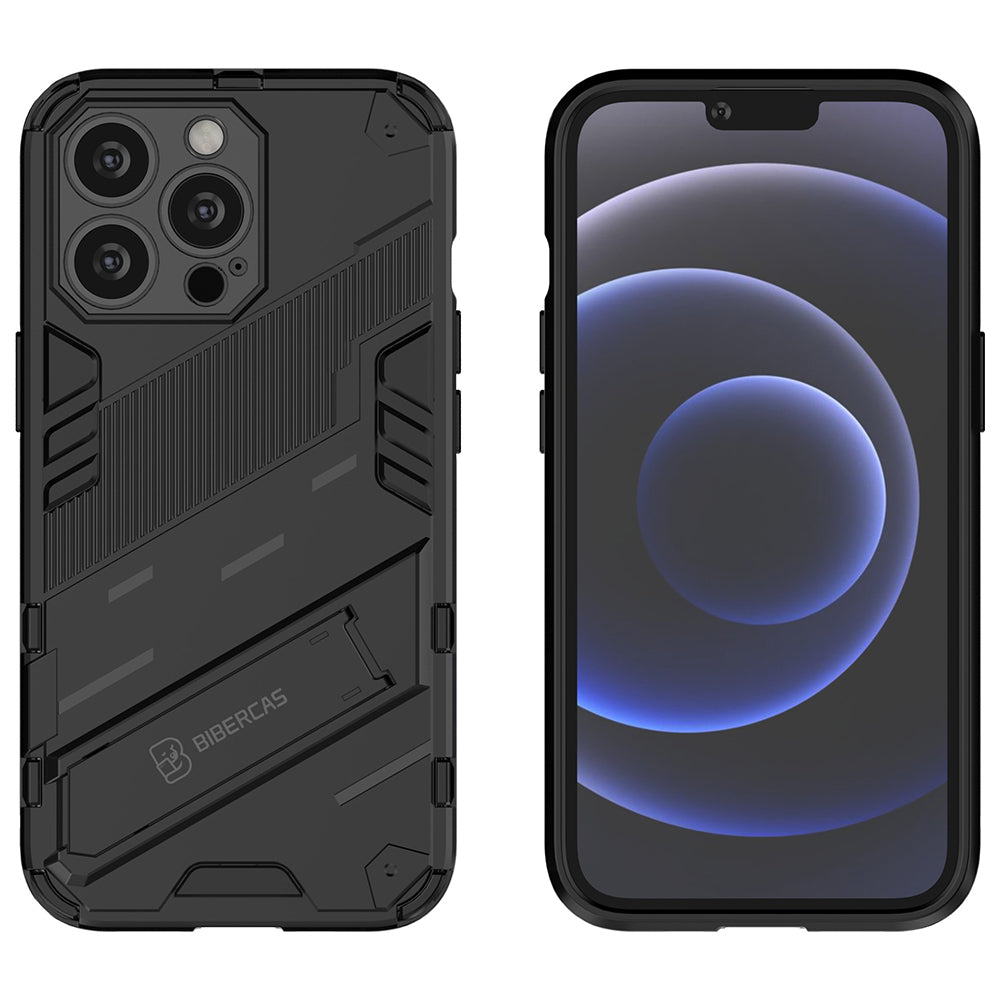 Military Grade Kickstand Hybrid Hard PC Soft TPU Shockproof Protective Case for iPhone 13 Pro Max 6.7 inch