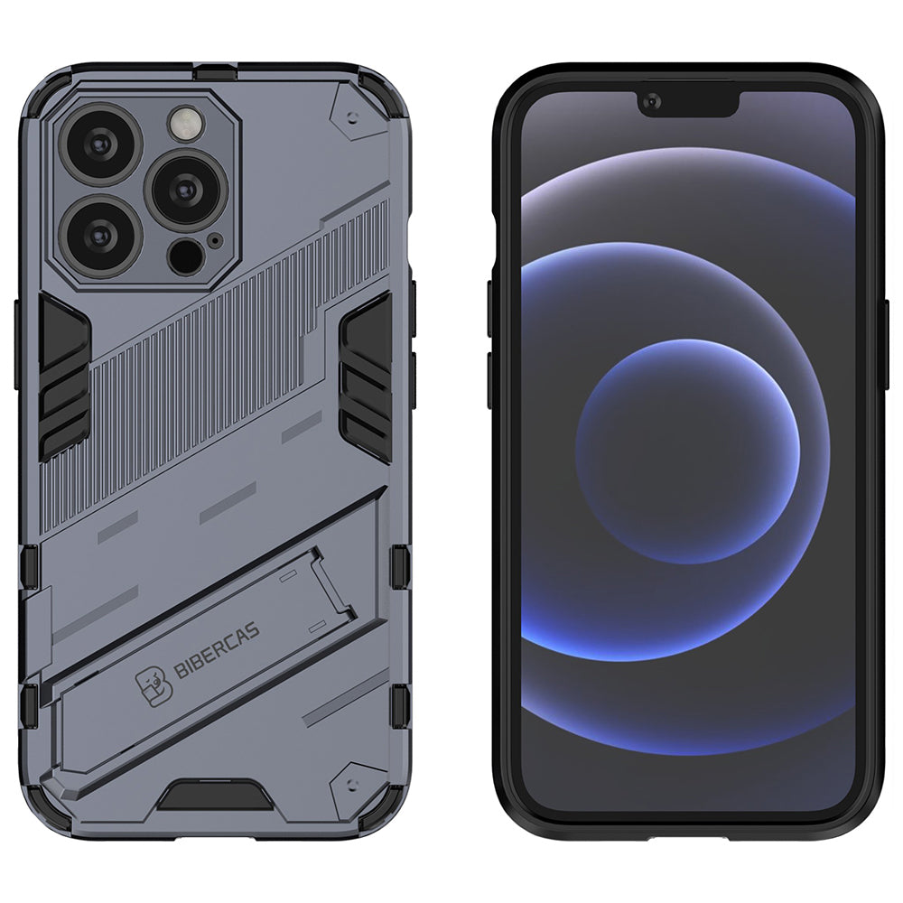Military Grade Kickstand Hybrid Hard PC Soft TPU Shockproof Protective Case for iPhone 13 Pro Max 6.7 inch