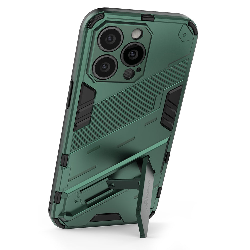 Military Grade Kickstand Hybrid Hard PC Soft TPU Shockproof Protective Case for iPhone 13 Pro Max 6.7 inch