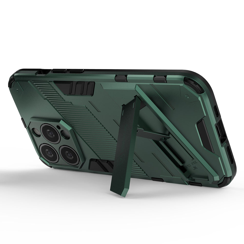 Military Grade Kickstand Hybrid Hard PC Soft TPU Shockproof Protective Case for iPhone 13 Pro Max 6.7 inch