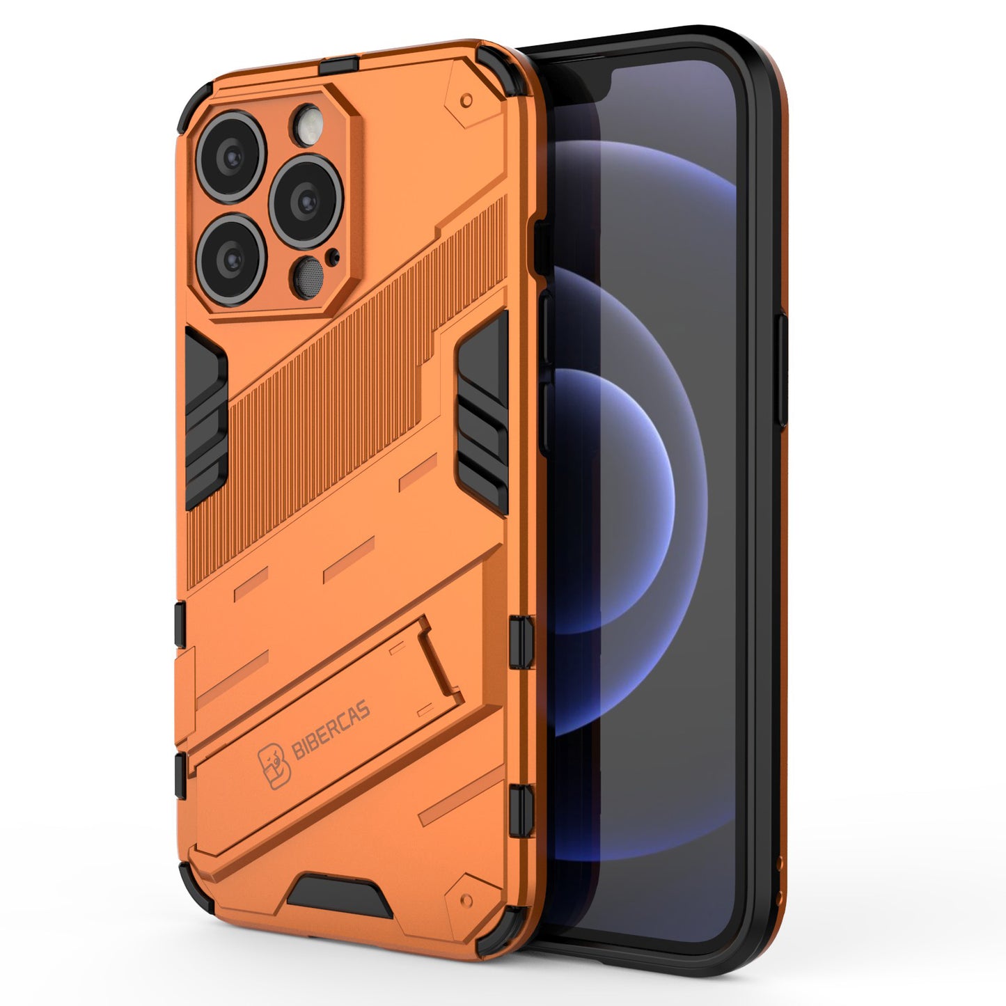 Military Grade Kickstand Hybrid Hard PC Soft TPU Shockproof Protective Case for iPhone 13 Pro Max 6.7 inch
