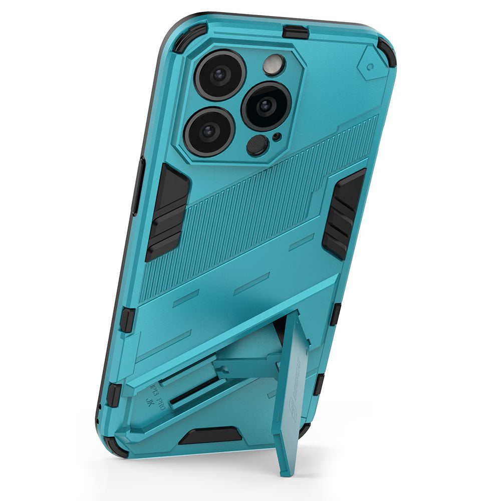Military Grade Kickstand Hybrid Hard PC Soft TPU Shockproof Protective Case for iPhone 13 Pro Max 6.7 inch