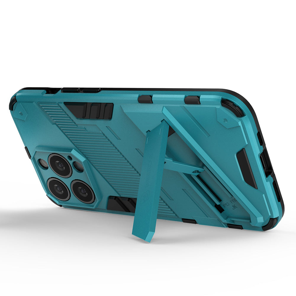 Military Grade Kickstand Hybrid Hard PC Soft TPU Shockproof Protective Case for iPhone 13 Pro Max 6.7 inch