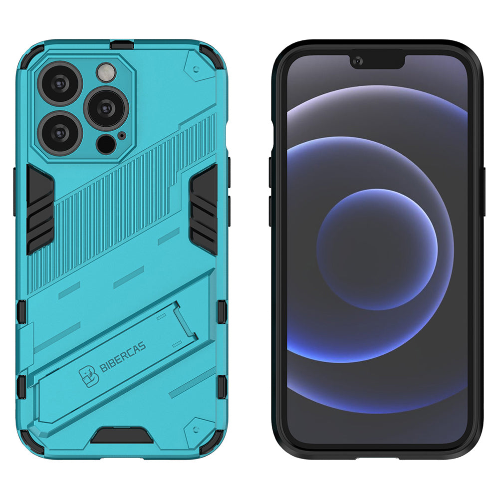 Military Grade Kickstand Hybrid Hard PC Soft TPU Shockproof Protective Case for iPhone 13 Pro Max 6.7 inch