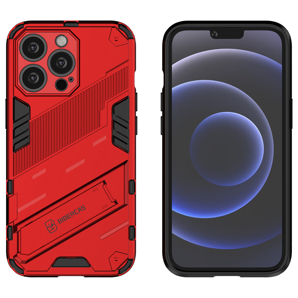Military Grade Kickstand Hybrid Hard PC Soft TPU Shockproof Protective Case for iPhone 13 Pro Max 6.7 inch