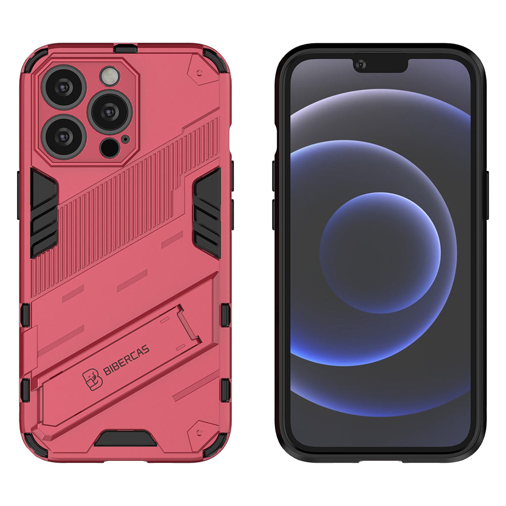 Military Grade Kickstand Hybrid Hard PC Soft TPU Shockproof Protective Case for iPhone 13 Pro Max 6.7 inch