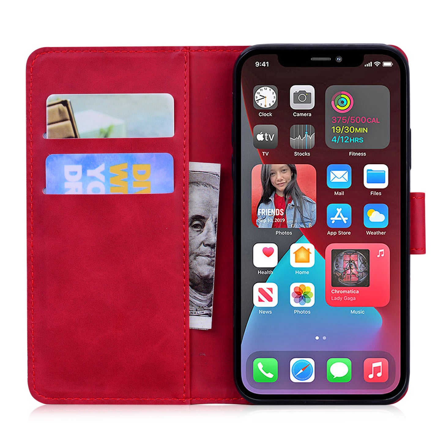 Drop-resistant Pure Color Tiger Imprint Pattern Leather Cover for iPhone 13 Pro 6.1 inch