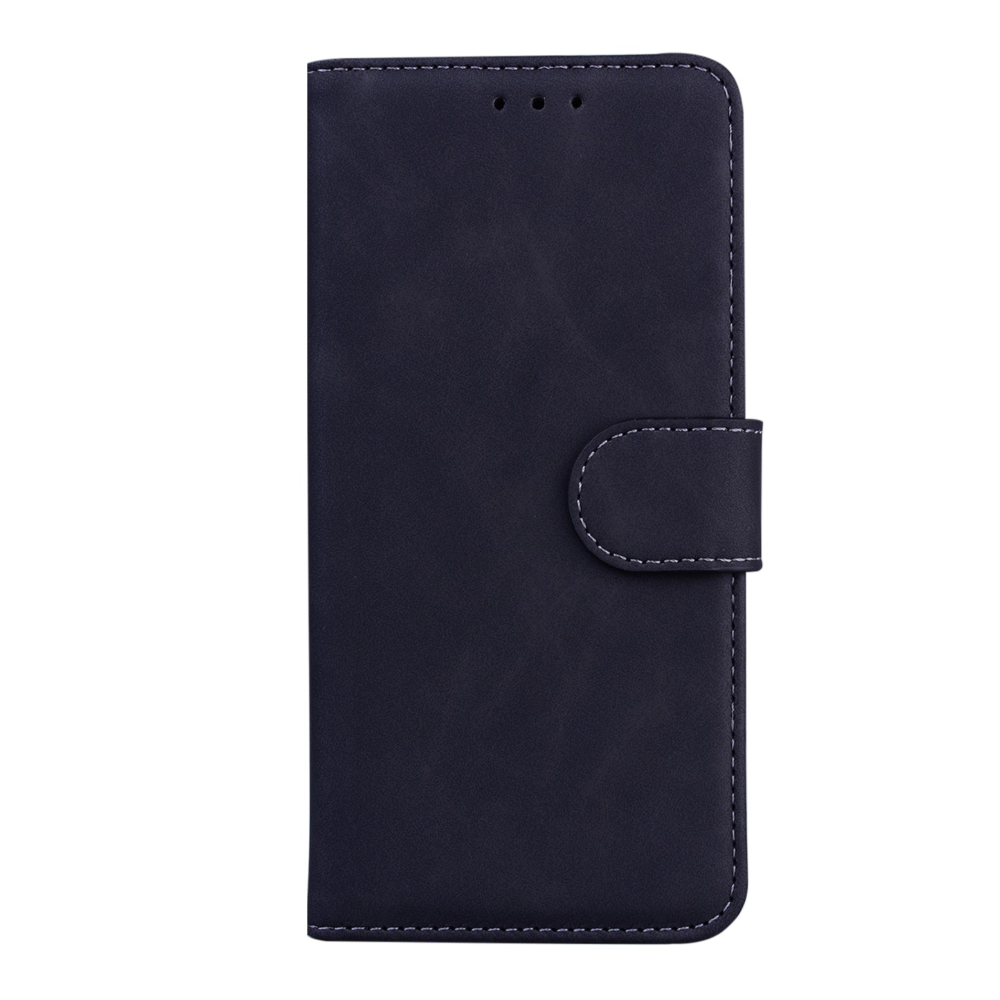 Anti-drop Pure Color Leather Phone Cover Case for iPhone 13 Pro Max 6.7 inch