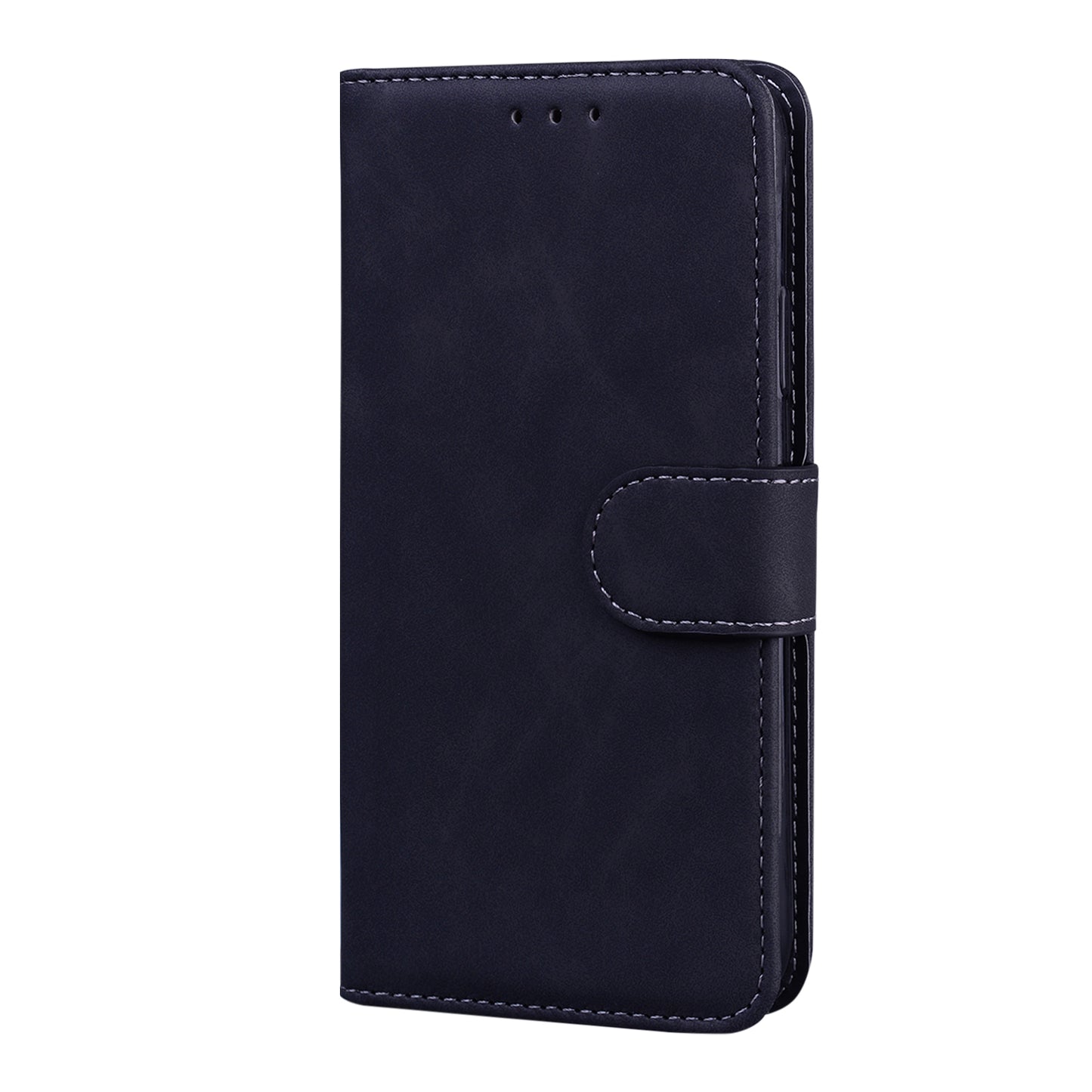 Anti-drop Pure Color Leather Phone Cover Case for iPhone 13 Pro Max 6.7 inch