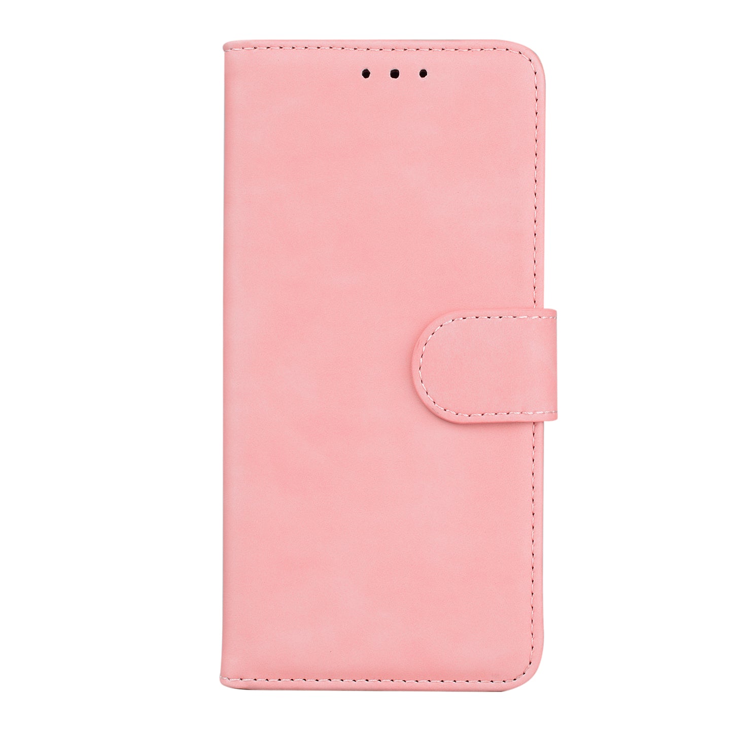 Anti-drop Pure Color Leather Phone Cover Case for iPhone 13 Pro Max 6.7 inch