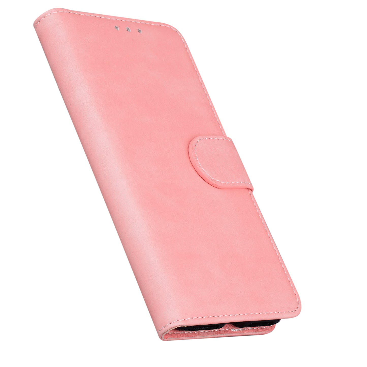 Anti-drop Pure Color Leather Phone Cover Case for iPhone 13 Pro Max 6.7 inch