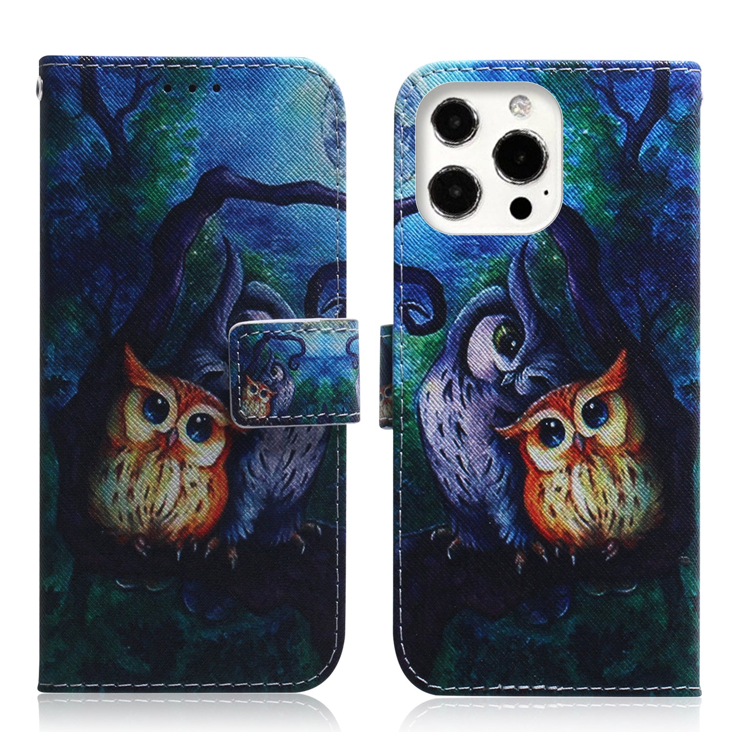 Full Body Heavy Duty Protection Pattern Printing Magnetic PU Leather Wallet Flip Stand Cover for iPhone 13 Pro Max 6.7 inch