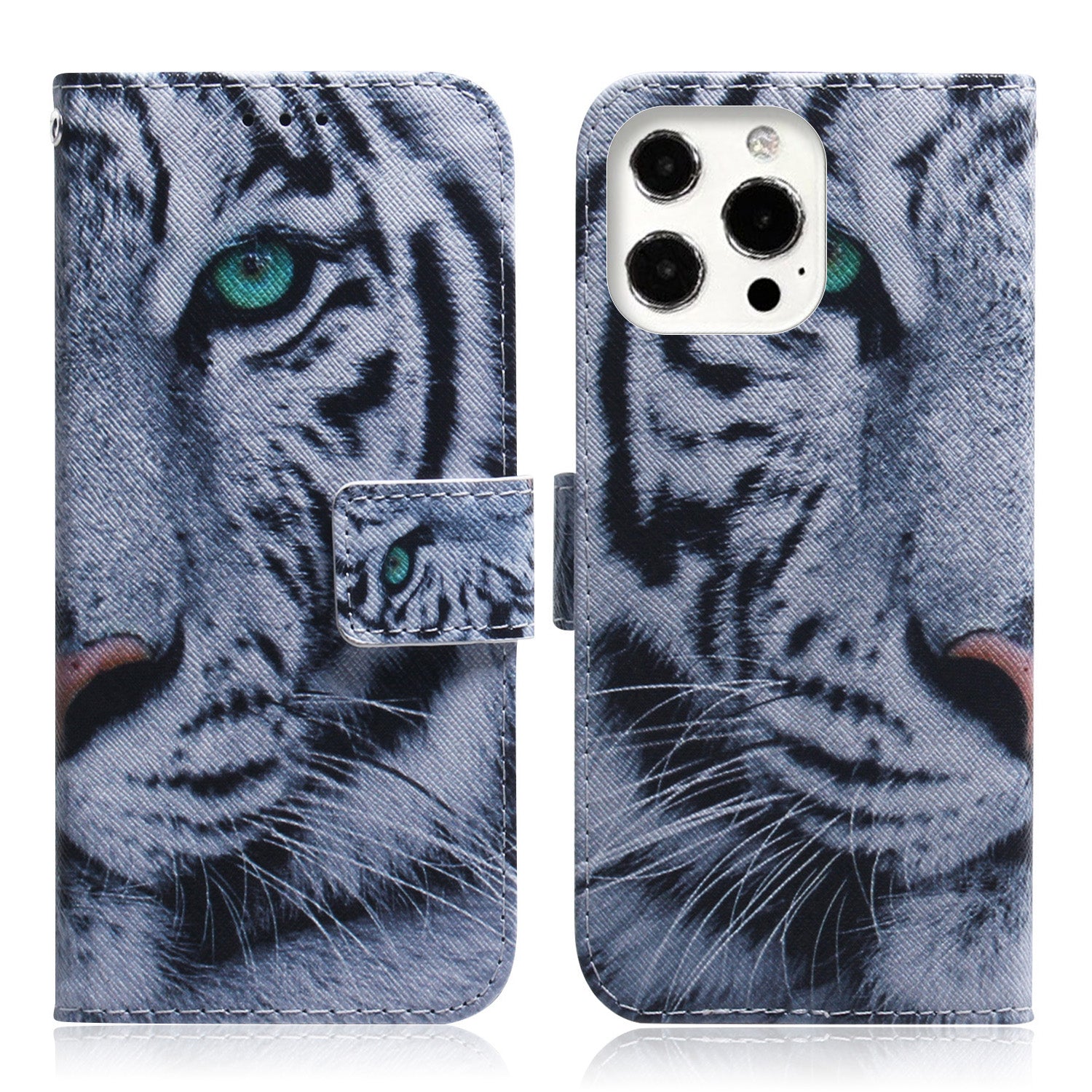 Full Body Heavy Duty Protection Pattern Printing Magnetic PU Leather Wallet Flip Stand Cover for iPhone 13 Pro Max 6.7 inch
