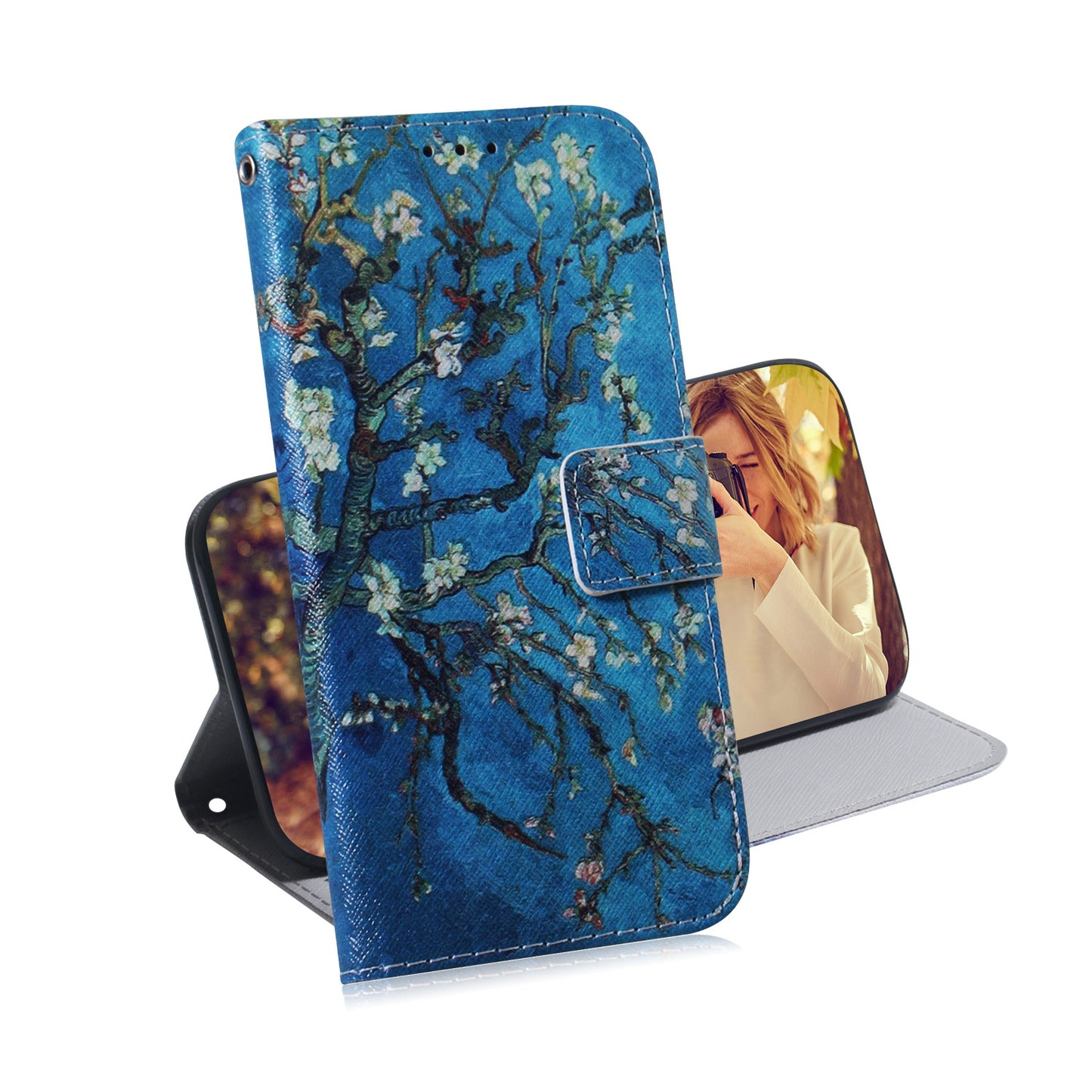 Full Body Heavy Duty Protection Pattern Printing Magnetic PU Leather Wallet Flip Stand Cover for iPhone 13 Pro Max 6.7 inch