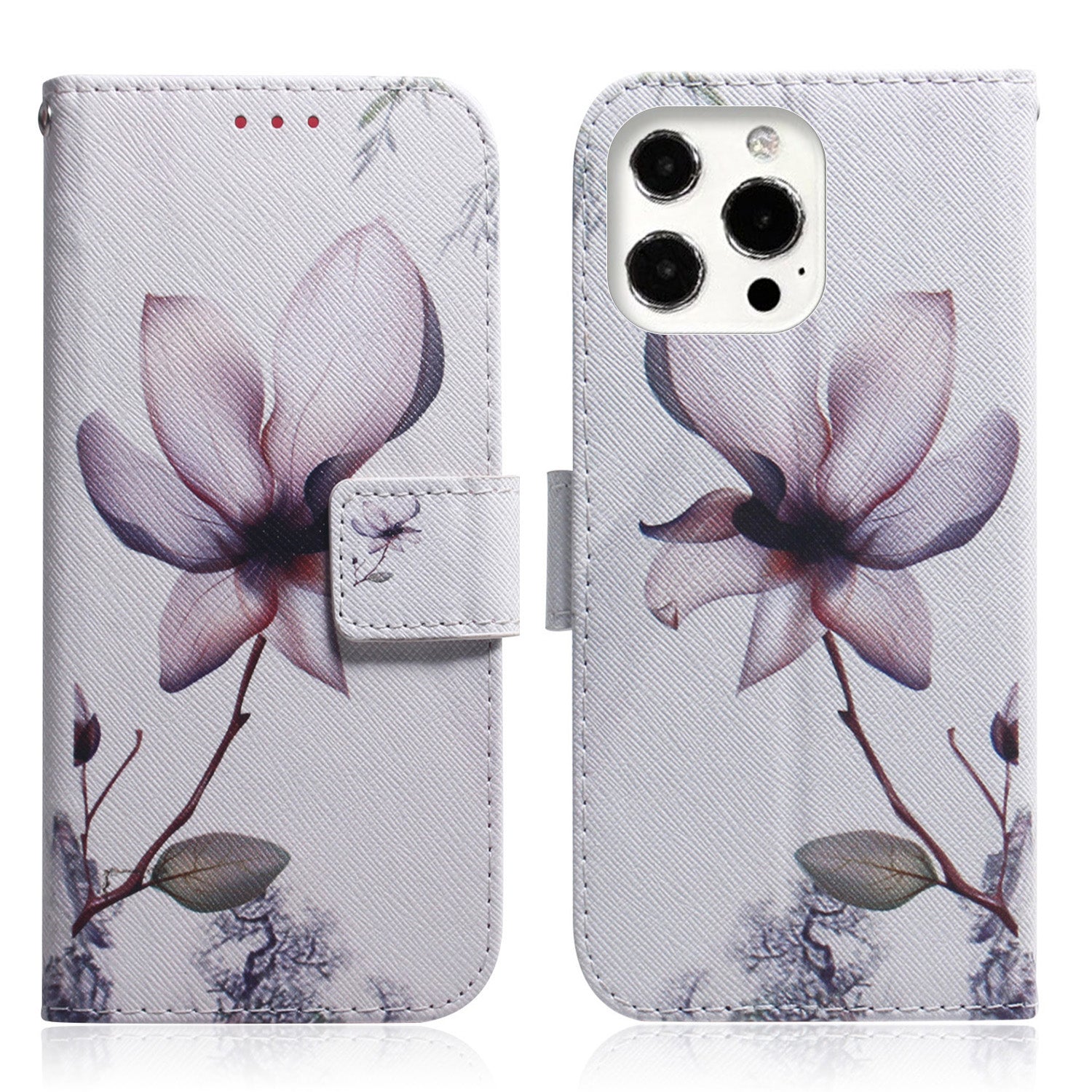 Full Body Heavy Duty Protection Pattern Printing Magnetic PU Leather Wallet Flip Stand Cover for iPhone 13 Pro Max 6.7 inch