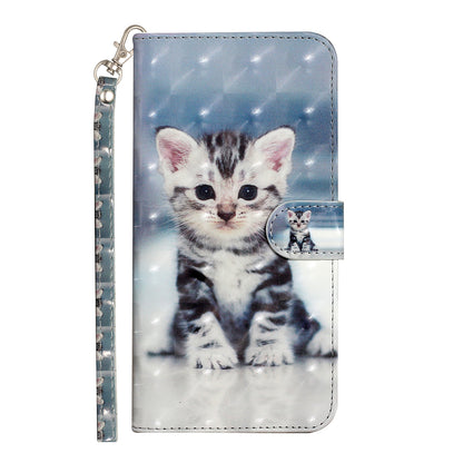 Anti-fall Pattern Printing Wallet Leather Phone Case Cover for iPhone 13 Pro Max 6.7 inch