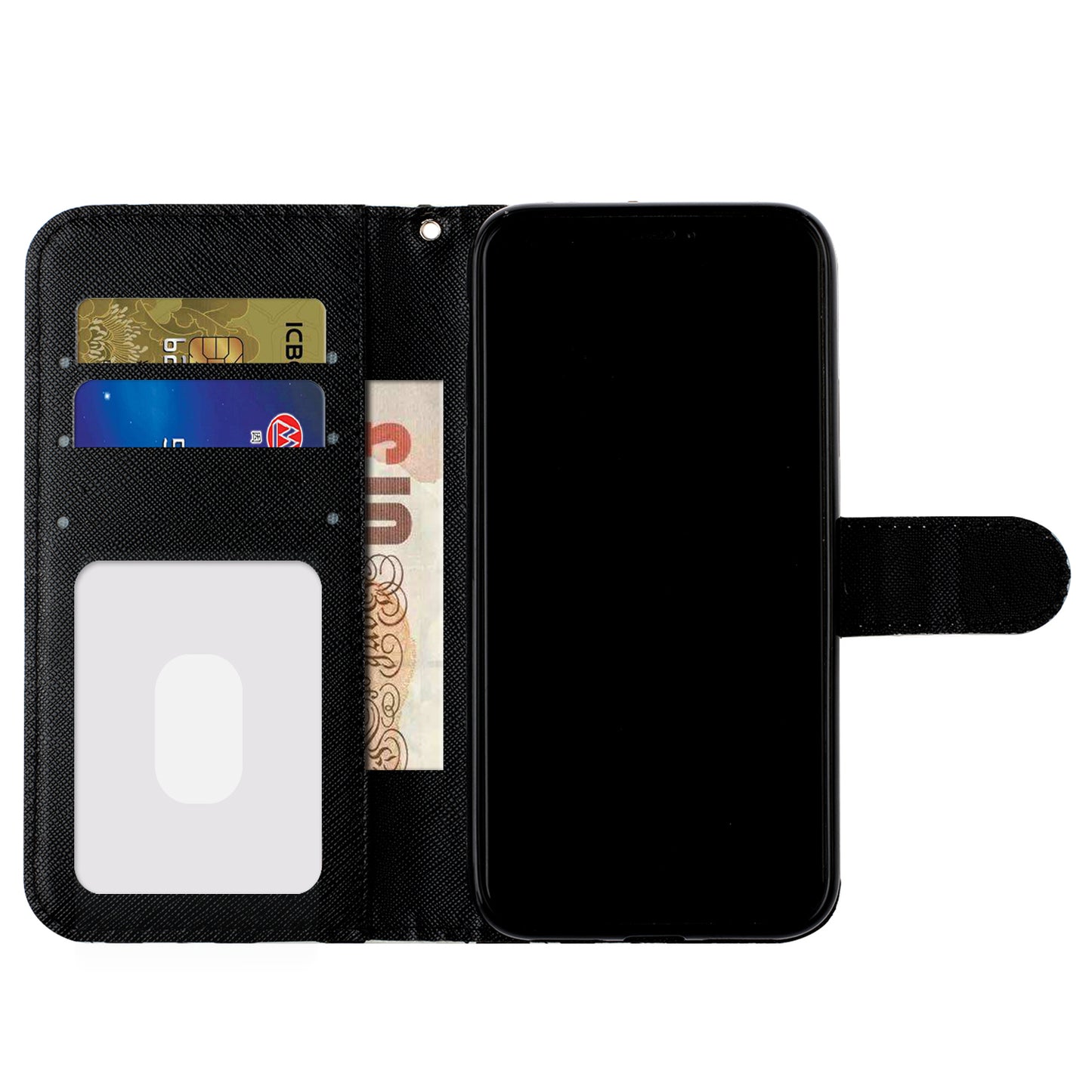 Anti-fall Pattern Printing Wallet Leather Phone Case Cover for iPhone 13 Pro Max 6.7 inch