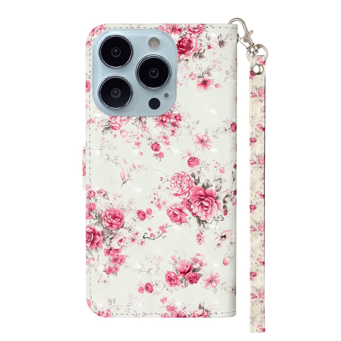 Anti-fall Pattern Printing Wallet Leather Phone Case Cover for iPhone 13 Pro Max 6.7 inch