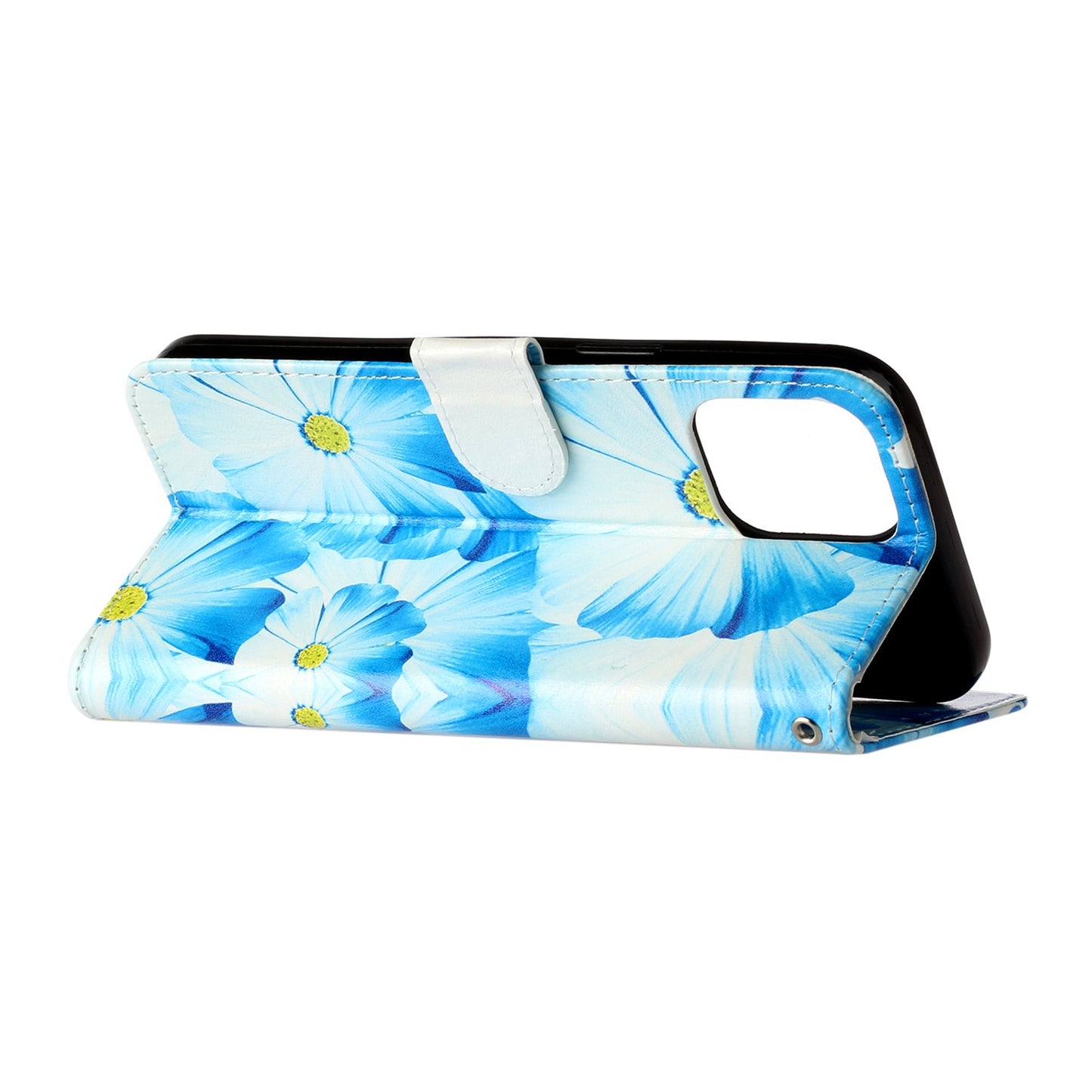 Pattern Printing Leather Wallet Stand Case Shell for iPhone 13 Pro Max 6.7 inch