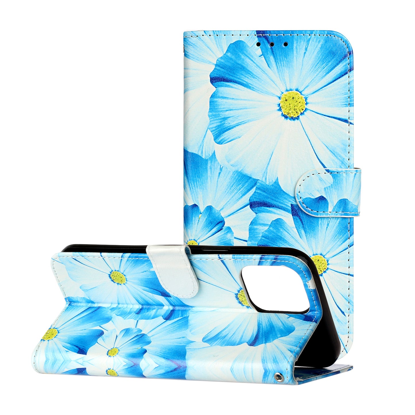 Pattern Printing Leather Wallet Stand Case Shell for iPhone 13 Pro Max 6.7 inch