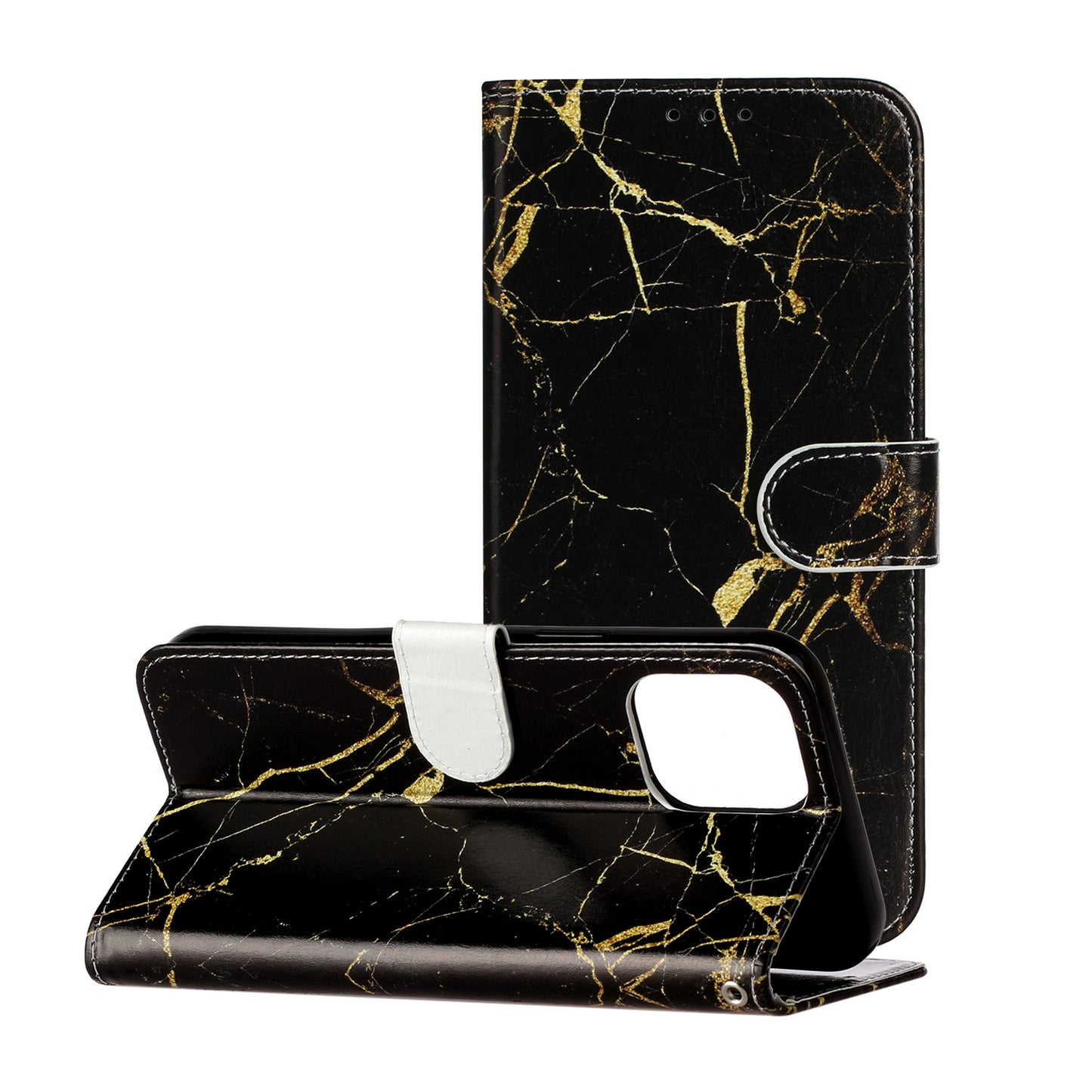 Pattern Printing Leather Wallet Stand Case Shell for iPhone 13 Pro Max 6.7 inch