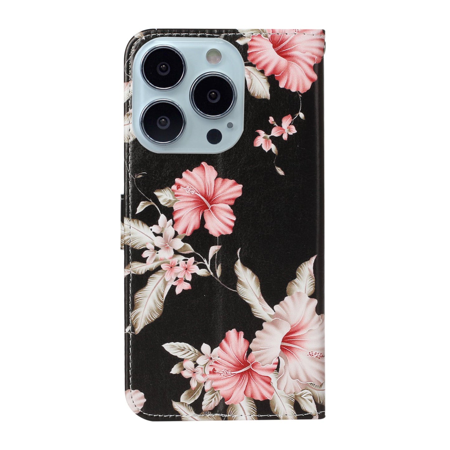 Pattern Printing Leather Wallet Stand Case Shell for iPhone 13 Pro Max 6.7 inch