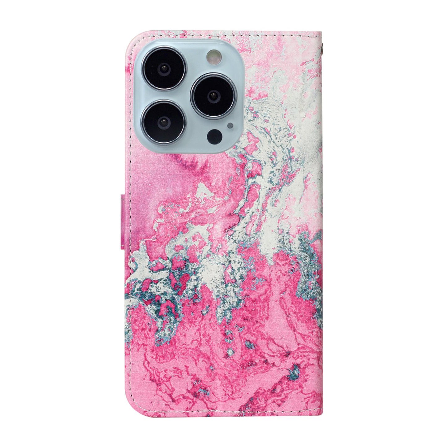 Pattern Printing Leather Wallet Stand Case Shell for iPhone 13 Pro Max 6.7 inch