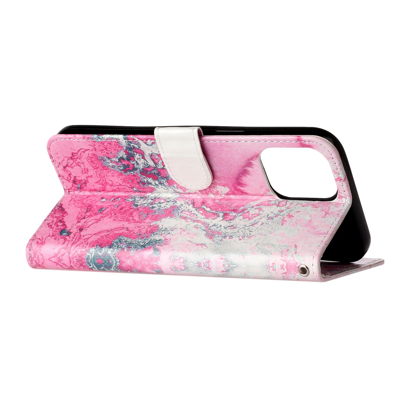 Pattern Printing Leather Wallet Stand Case Shell for iPhone 13 Pro Max 6.7 inch