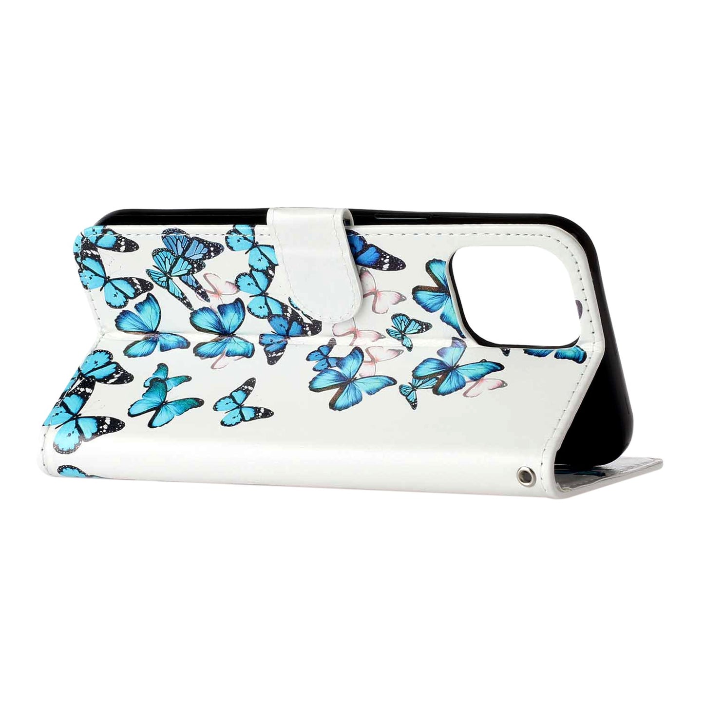 Pattern Printing Leather Wallet Stand Case Shell for iPhone 13 Pro Max 6.7 inch