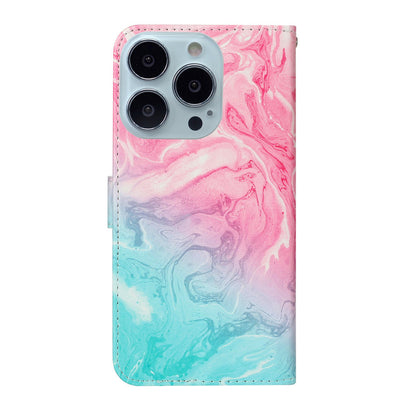 Pattern Printing Leather Wallet Stand Case Shell for iPhone 13 Pro Max 6.7 inch