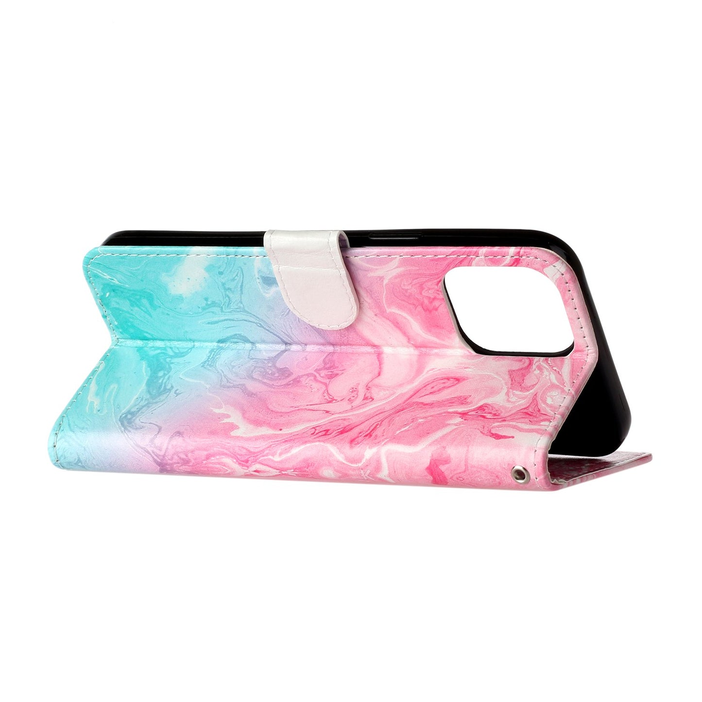 Pattern Printing Leather Wallet Stand Case Shell for iPhone 13 Pro Max 6.7 inch