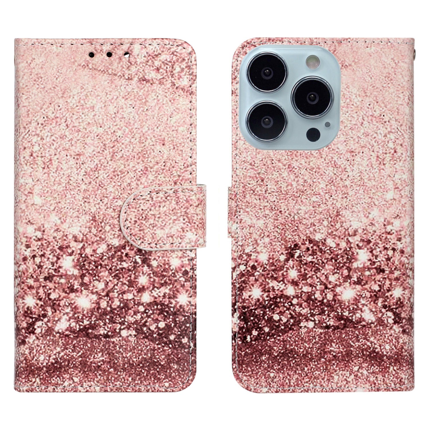 Pattern Printing Leather Wallet Stand Case Shell for iPhone 13 Pro Max 6.7 inch