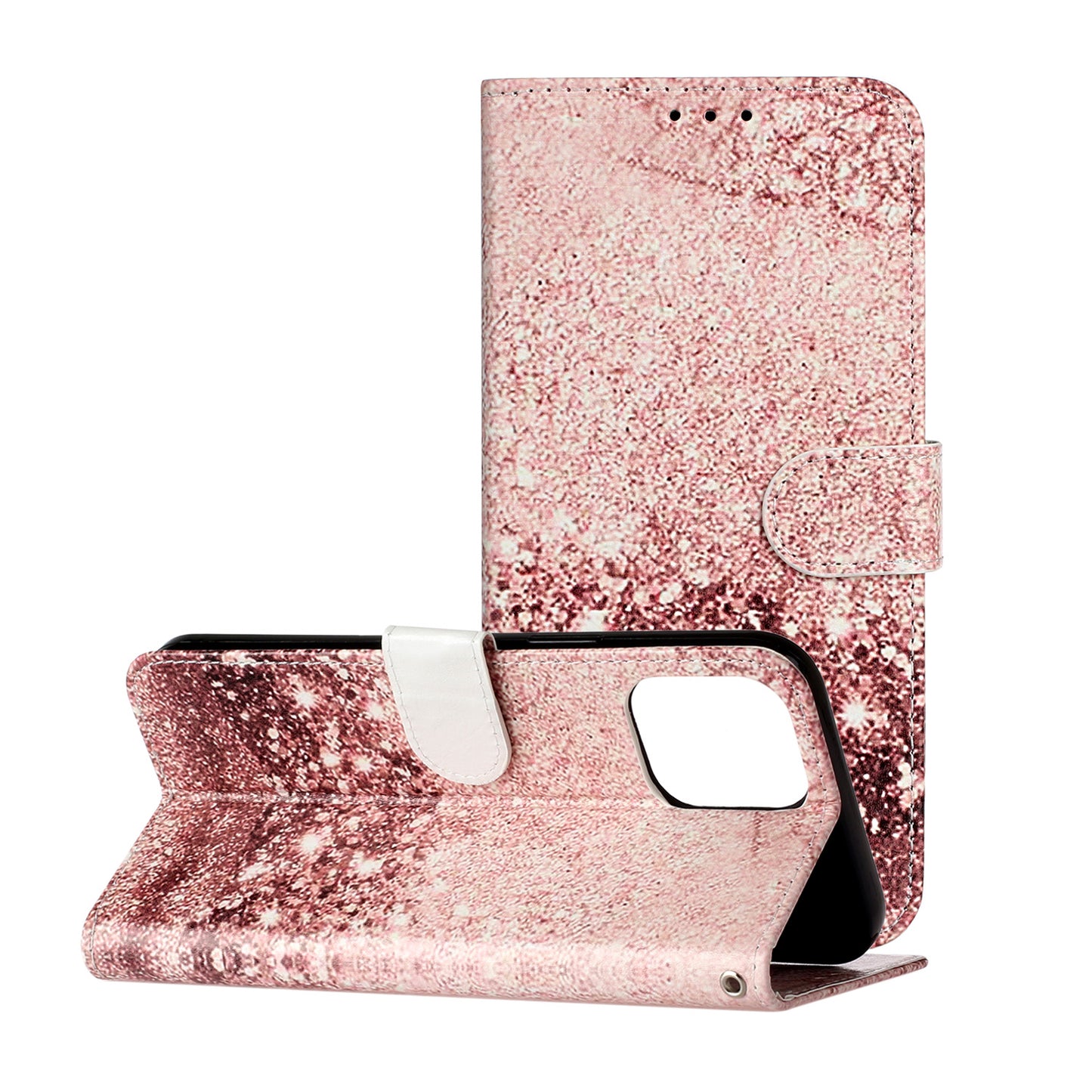 Pattern Printing Leather Wallet Stand Case Shell for iPhone 13 Pro Max 6.7 inch