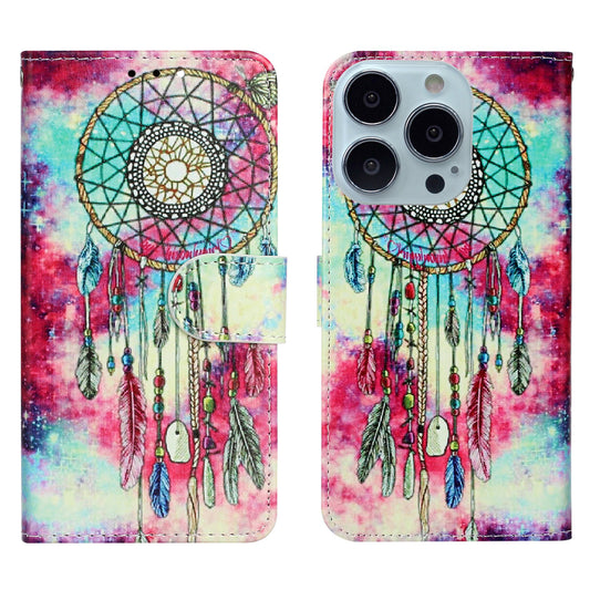 Pattern Printing Leather Wallet Stand Case Shell for iPhone 13 Pro Max 6.7 inch
