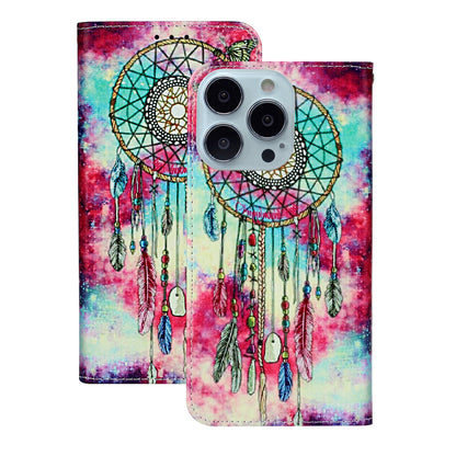 Pattern Printing Leather Wallet Stand Case Shell for iPhone 13 Pro Max 6.7 inch