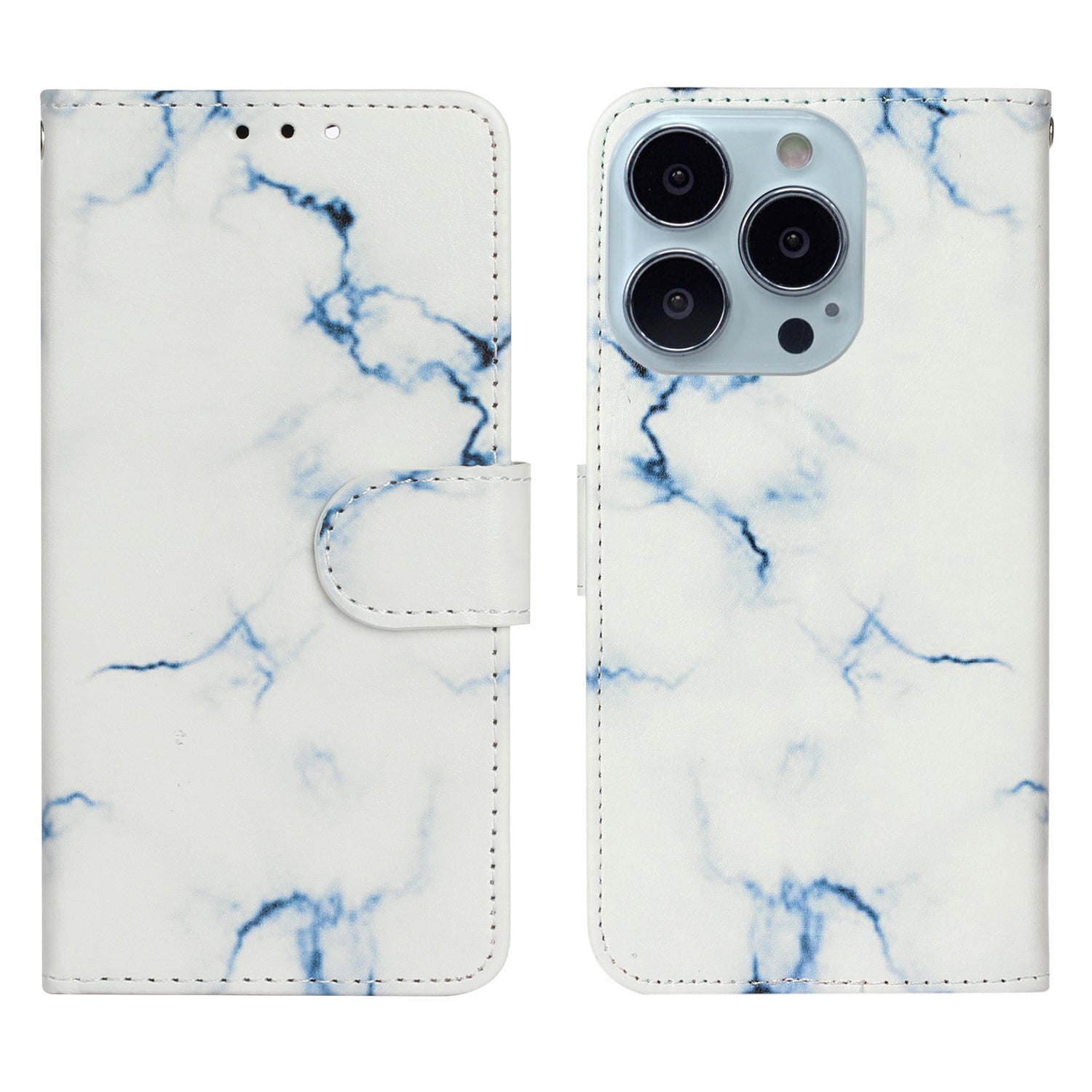 Pattern Printing Leather Wallet Stand Case Shell for iPhone 13 Pro Max 6.7 inch