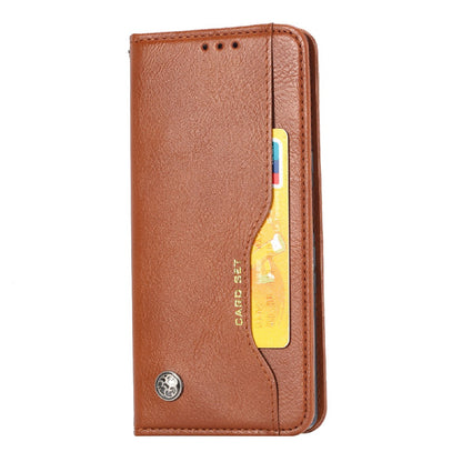 Auto-absorbed Wallet Stand Leather Phone Cover Case with Outer Card Slot for iPhone 13 Pro 6.1 inch