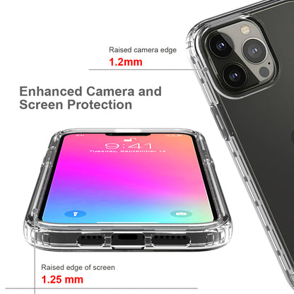 Transparent Gradient Color Clear TPU + PC Case for iPhone 13 Pro Max 6.7 inch