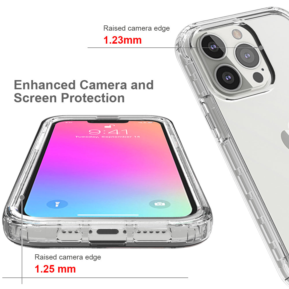 Transparent Anti-drop Gradient Color Clear TPU + PC Shell for iPhone 13 Pro 6.1 inch