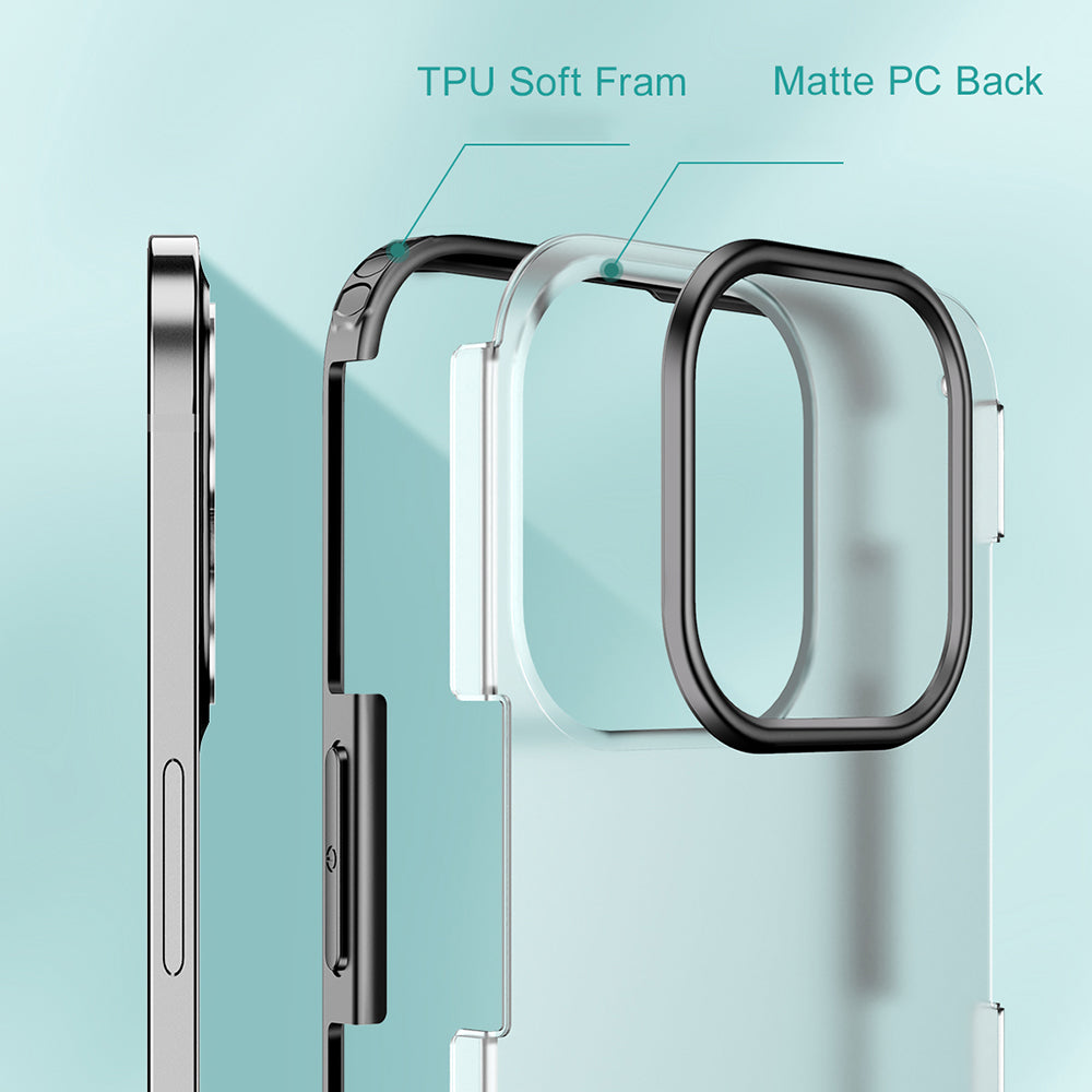 Armor Series Four Corner Cushions Smooth-Touch Hybrid Phone Cover Case for iPhone 13 Pro 6.1 inch