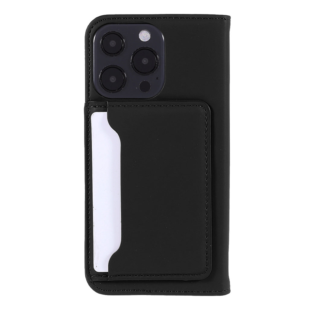 Skin-touch Feeling Kickstand Wallet Leather Case with Magnetic Auto-absorbed Closure for iPhone 13 Pro 6.1 inch